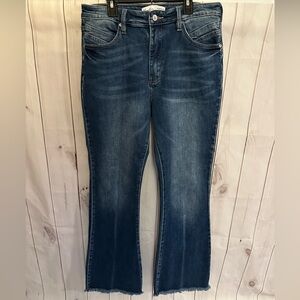 Kancan Jeans Women Size 30 Blue Flare High Rise